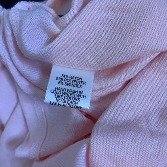 NWT Gibsonlook Lotus Pink Fleece Long Blouson Sleeve V Neck Top Medium - Picture 10 of 11